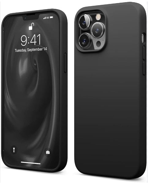 Premium Silicon  Case for iPhone 13 PRO MAX - Blk or Universal