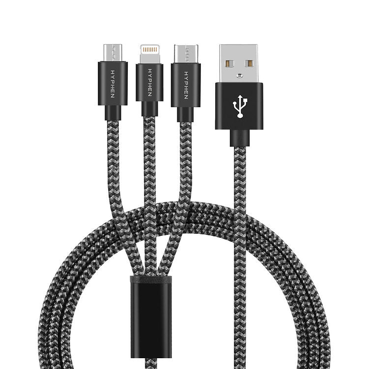 Hyphen TUF Double Braided Cable - 3in1