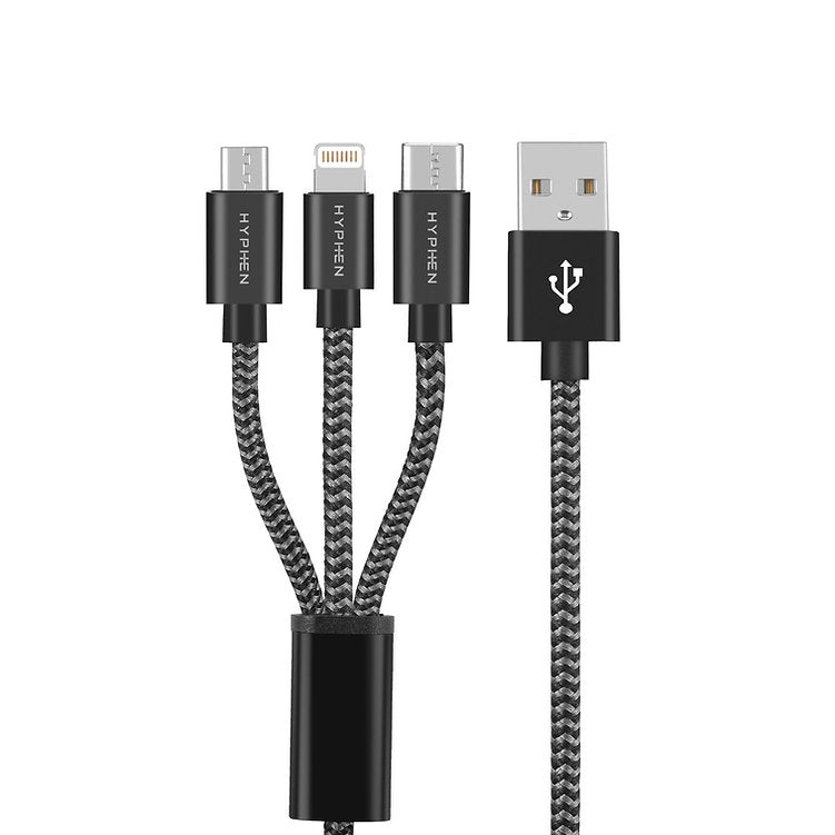 Hyphen TUF Double Braided Cable - 3in1