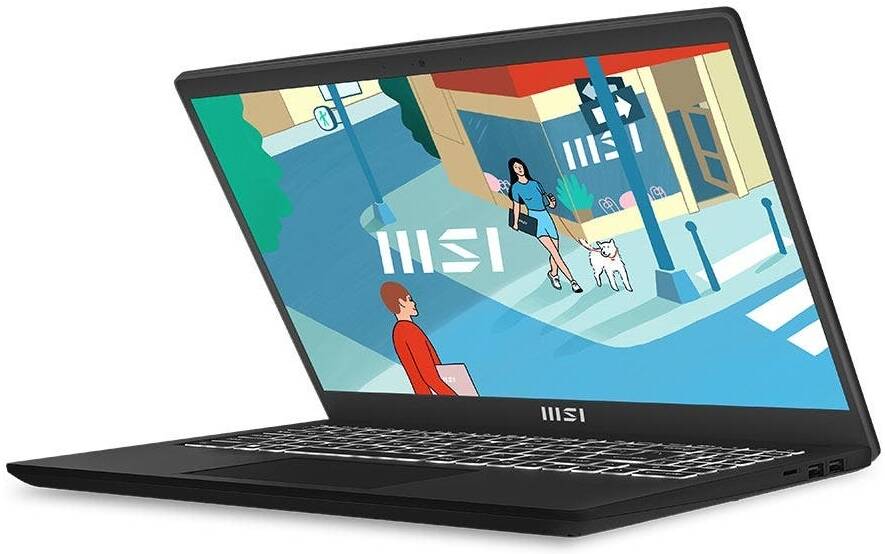 MSI Modern 15 B7M-053TH Ryzen 5 7530U Laptop – 8GB RAM, 512GB SSD, AMD Radeon Graphics, Classic Black - EXCELLENT CONDITION