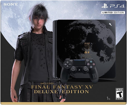 Sony Playstation 4 Console Final Fantasy XV 15 Luna Limited Edition 1TB with 1 controller and 4 games