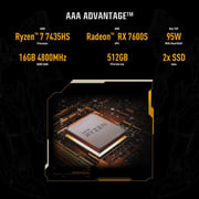 Asus TUF A16 Advantage Edition Ryzen 7-7435HS 16GB RAM 512GB SSD Radeon RX 7600s 8GB - (LIMITED WARRANTY TILL SEP 18, 2025) - EXCELLENT