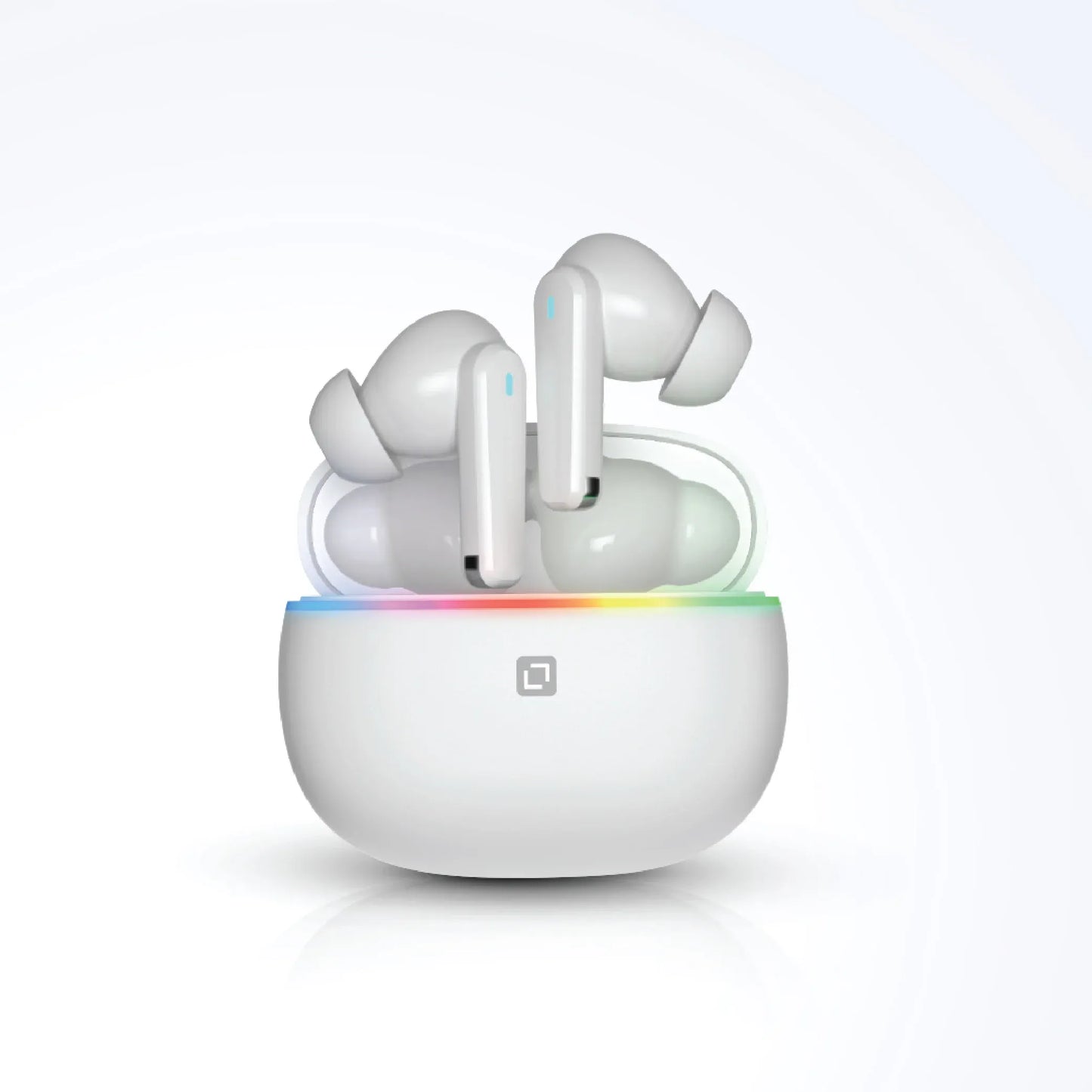 Lycka RGB TWS Buds ENC Plus ANC, 30dB Active Noise Cancellation, Washable and Sweat resistant to Dust and Waterproof (IPX4), 400 mAh Battery