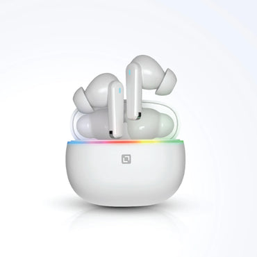 Lycka RGB TWS Buds ENC Plus ANC, 30dB Active Noise Cancellation, Washable and Sweat resistant to Dust and Waterproof (IPX4), 400 mAh Battery