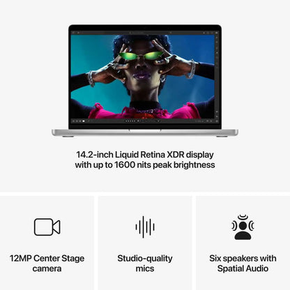 Macbook Pro (14-inch, M4, 2024) 10 Core CPU 10 Core GPU 16GB RAM 512GB Silver (APPLE LIMITED WARRANTY TILL JULY 20, 2027) - FLAWLESS CONDITION
